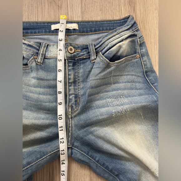 KanCan Blue Skinny Jeans with Faded Wash 👖 - Picture 9 of 12